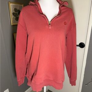 Timberland Men's Zip-Up Sweater‎ in Deep Red